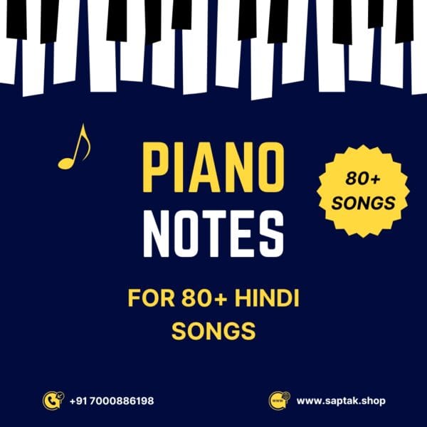 80+ Evergreen Hindi Songs: Piano Notes for All Levels